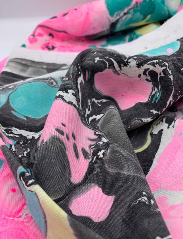 Water Marbled Fabric - Color Lane