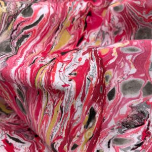 Water Marbled Fabric - Kona Lava