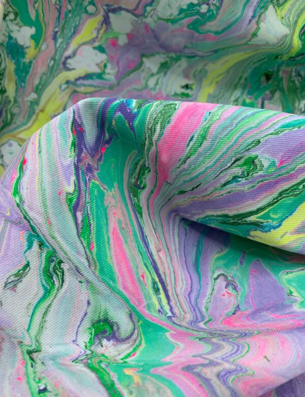 Water Marbled Fabric - Smarties