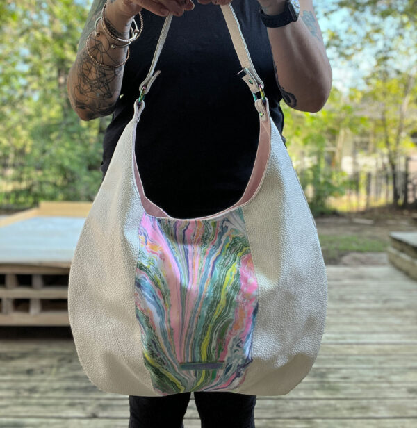 Mira Shoulder Bag, Shoulder Bag, Water Marbled Bag, Marbled Bag, Handbag, Purse, Handbag, Unique Gift For Her, Birthday Gift For Her