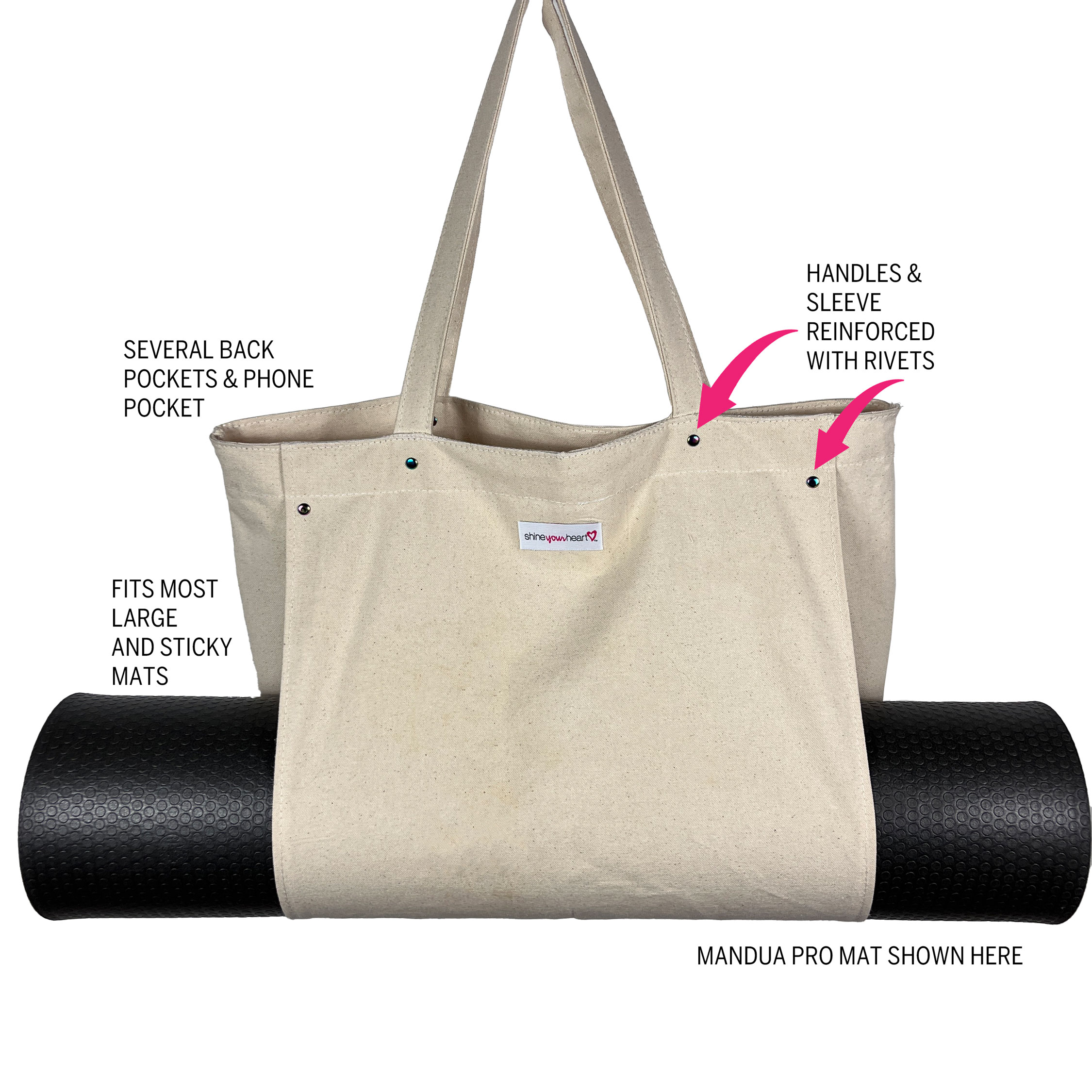 Yoga Tote Essentials, Yoga Tote, Yoga Tote Bag, Yoga Bag, Yoga Mat Bag, Yoga Beach Bag, Pilates Bag, Small Yoga Tote