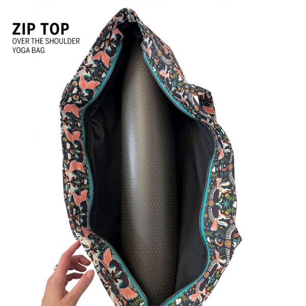 ZIP TOP Yoga Bag, Large Yoga Bag, Yoga Mat Bag, Shoulder Yoga Bag, Fashion Yoga Bag, Large Yoga Bag, Fitness Bag, Pilates Mat Bag