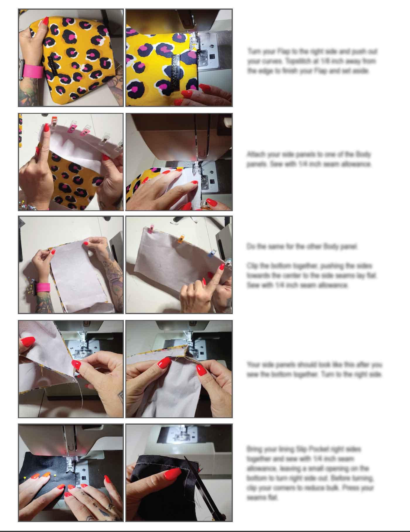 Magdalena Shoulder Bag Sewing Pattern In Two Sizes (PDF Pattern) - Image 5