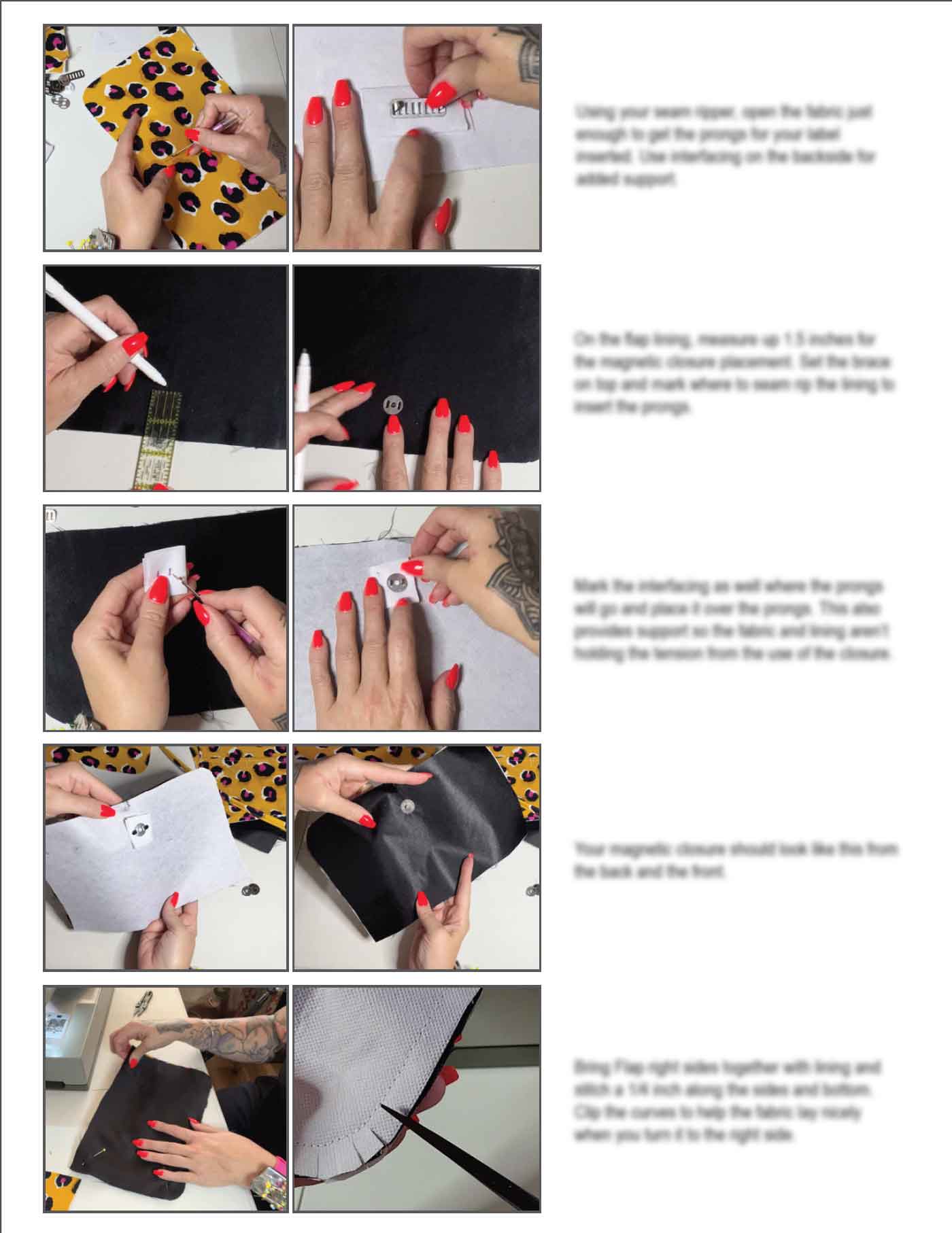 Magdalena Shoulder Bag Sewing Pattern In Two Sizes (PDF Pattern) - Image 6