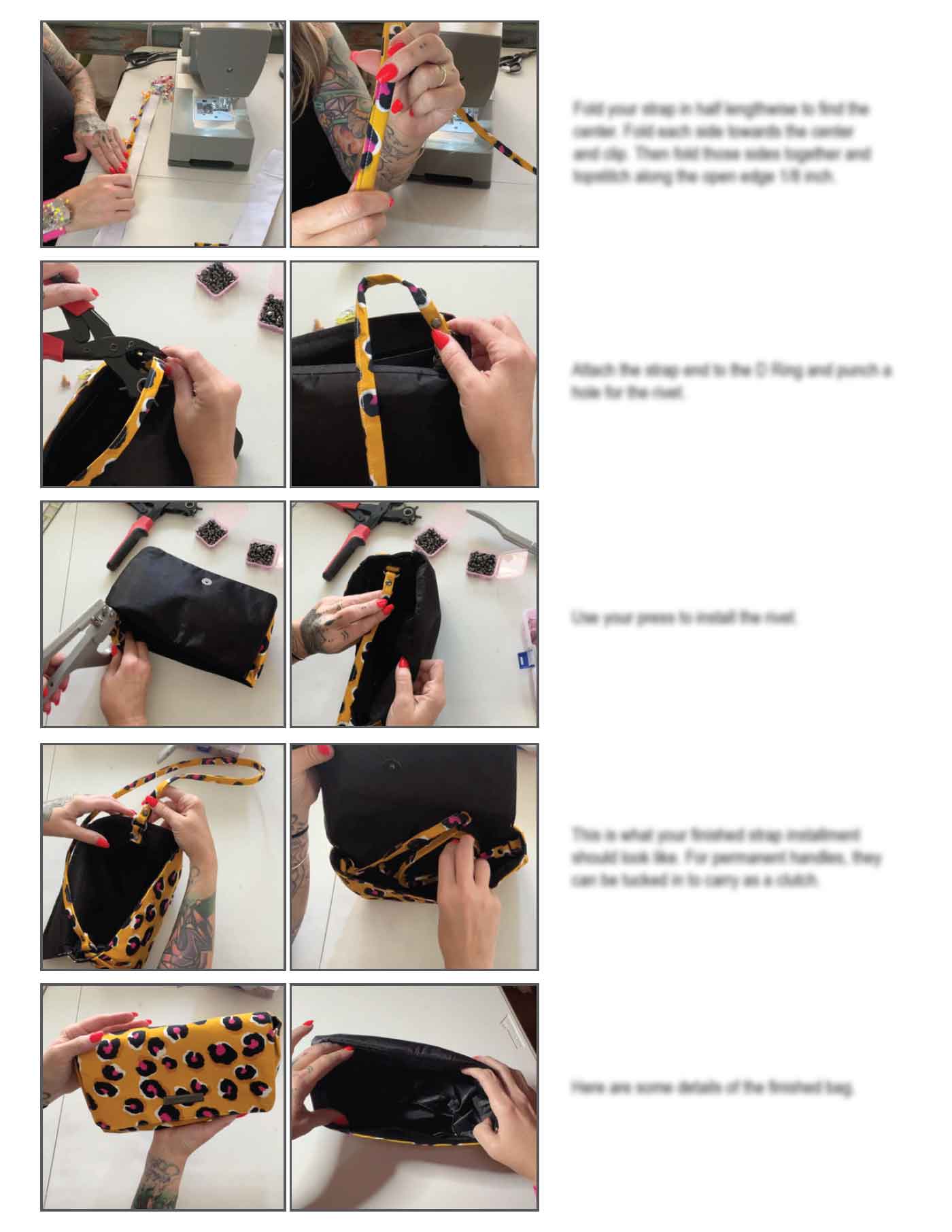 Magdalena Shoulder Bag Sewing Pattern In Two Sizes (PDF Pattern) - Image 7