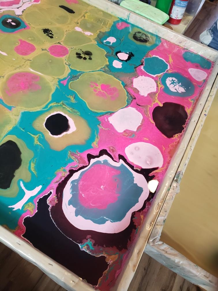 The Art of Water Marbling on Fabric
