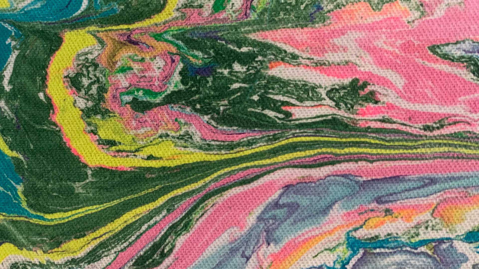 Candy River | A Creamsicle Marbling Study in Motion and Color